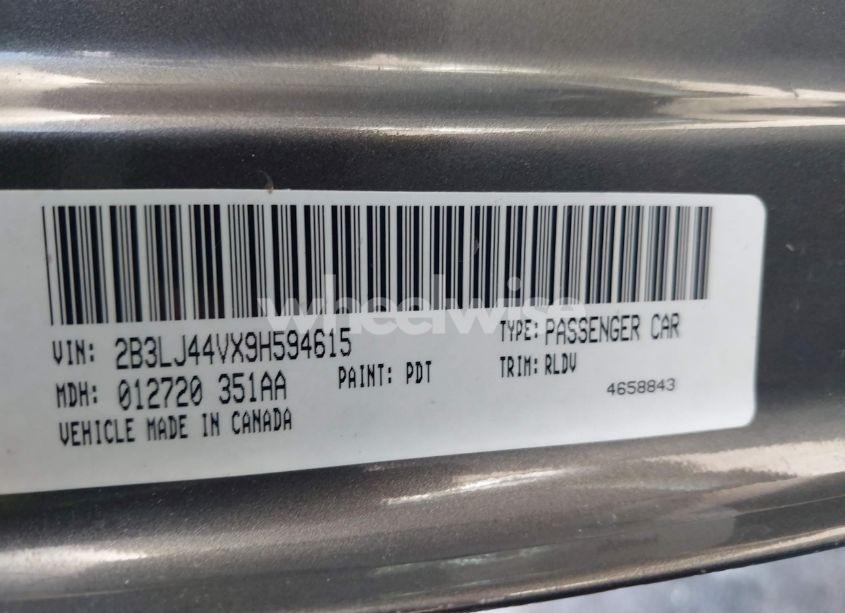 Photo 9 of 2009 Dodge Challenger SE (VIN 2B3LJ44VX9H594615)