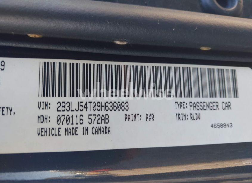 Photo 9 of 2009 Dodge Challenger R/T (VIN 2B3LJ54T09H636083)