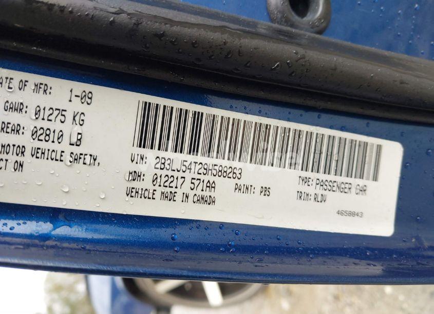 Photo 9 of 2009 Dodge Challenger R/T (VIN 2B3LJ54T29H588263)