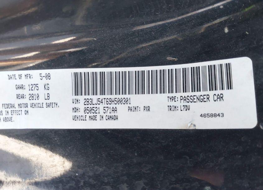 Photo 9 of 2009 Dodge Challenger R/T (VIN 2B3LJ54T69H500301)