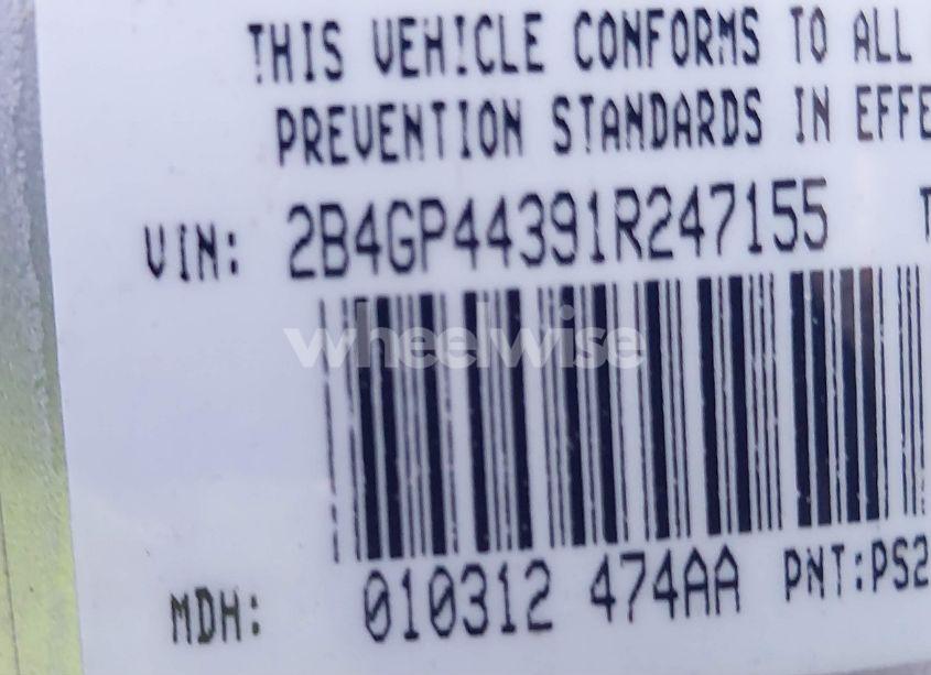 Photo 9 of 2001 Dodge Grand CARAVAN SPORT (VIN 2B4GP44391R247155)