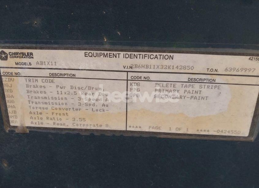 Photo 9 of 2002 Dodge Ram VAN 1500 CONVERSION (VIN 2B6HB11X32K142850)