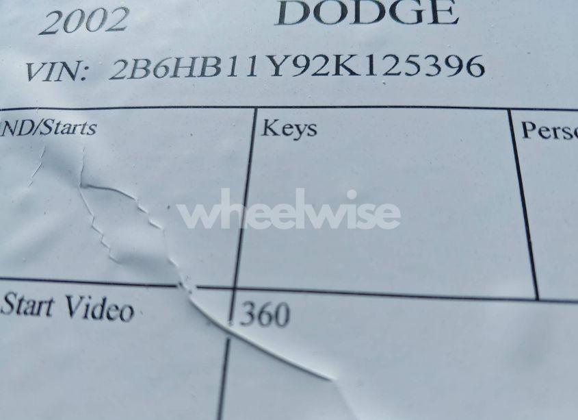 Photo 9 of 2002 Dodge Ram VAN 1500 CONVERSION (VIN 2B6HB11Y92K125396)