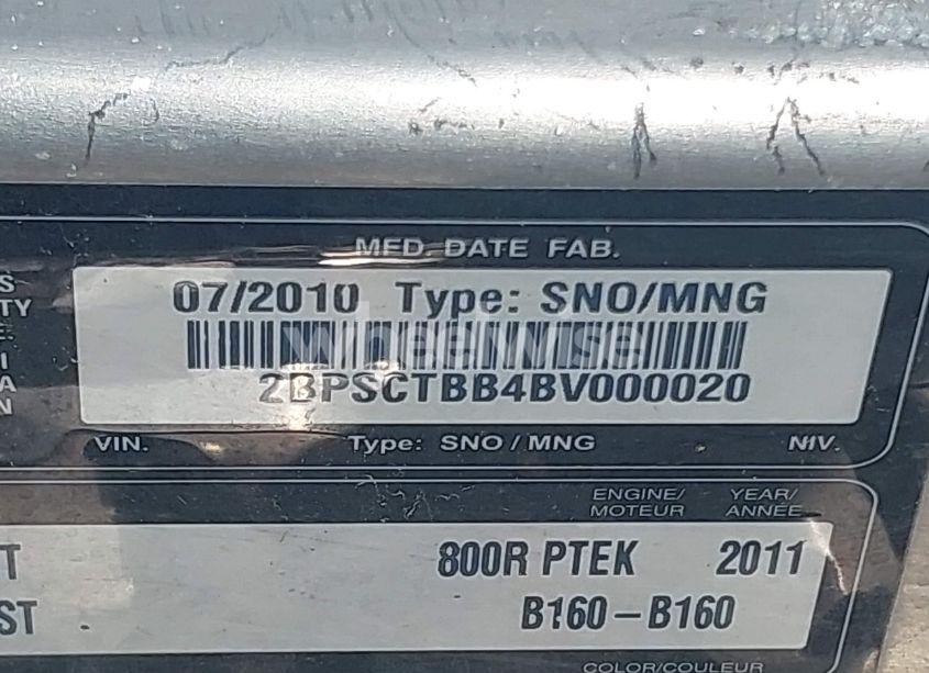 Photo 9 of 2011 Ski Doo SUMMIT (VIN 2BPSCTBB4BV0000Z0)