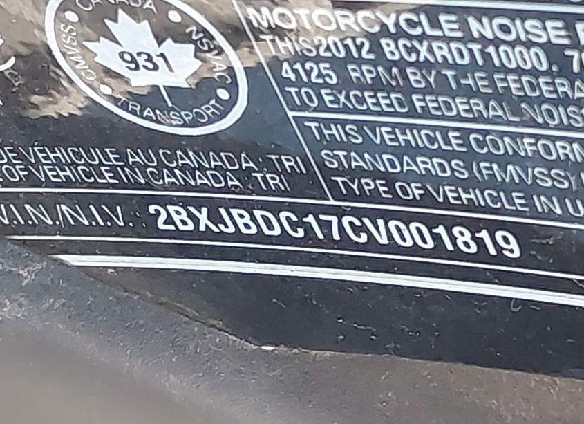 Photo 10 of 2012 Can-am Spyder ROADSTER RT-LTD (VIN 2BXJBDC17CV001819)