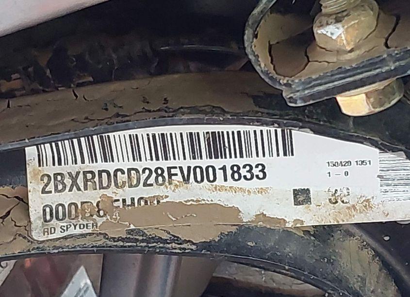 Photo 10 of 2015 Can-am Spyder ROADSTER F3/F3-S (VIN 2BXRDCD28FV001833)