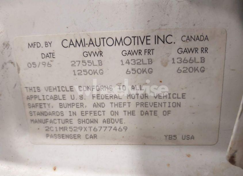 Photo 9 of 1996 Geo Metro LSI (VIN 2C1MR529XT6777469)