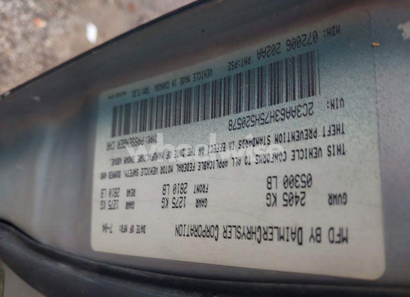 Photo 9 of 2005 Chrysler 300c (VIN 2C3AA63H75H520578)