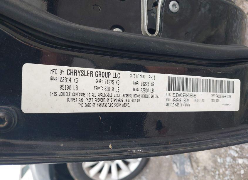 Photo 9 of 2011 Chrysler 300 (VIN 2C3CA4CG9BH530593)