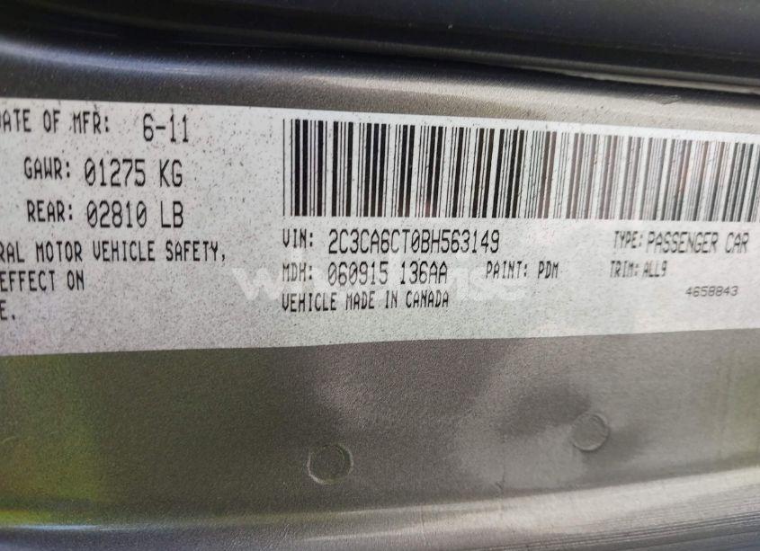 Photo 9 of 2011 Chrysler 300c N/A (VIN 2C3CA6CT0BH563149)