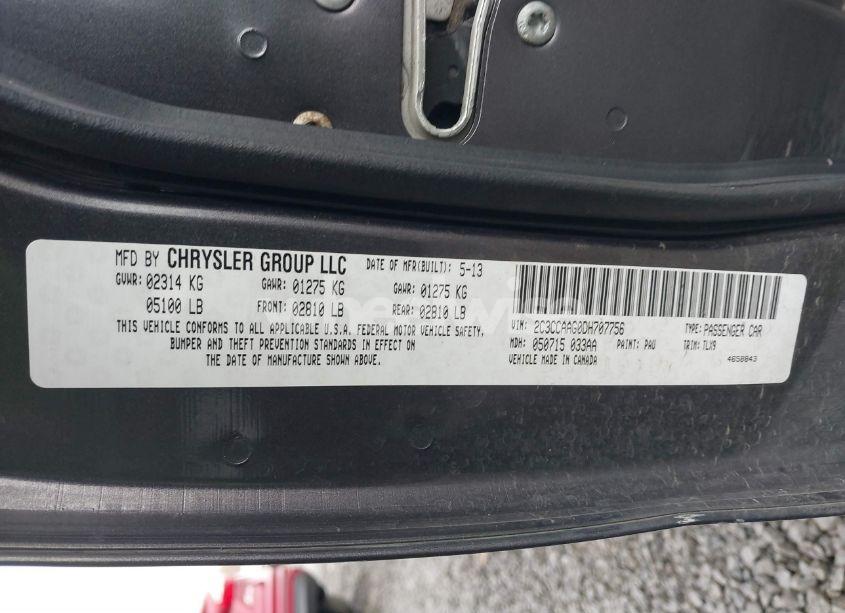 Photo 9 of 2013 Chrysler 300 MOTOWN (VIN 2C3CCAAG0DH707756)