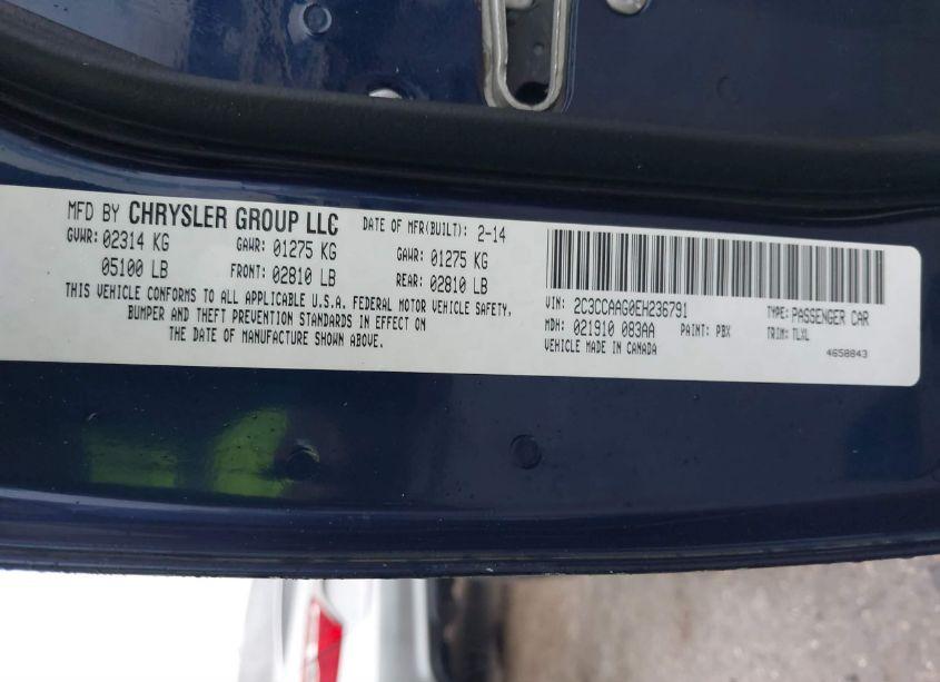 Photo 9 of 2014 Chrysler 300 (VIN 2C3CCAAG0EH236791)