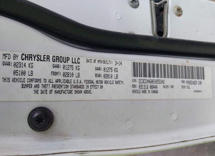 Photo 9 of 2014 Chrysler 300 (VIN 2C3CCAAG0EH255342)