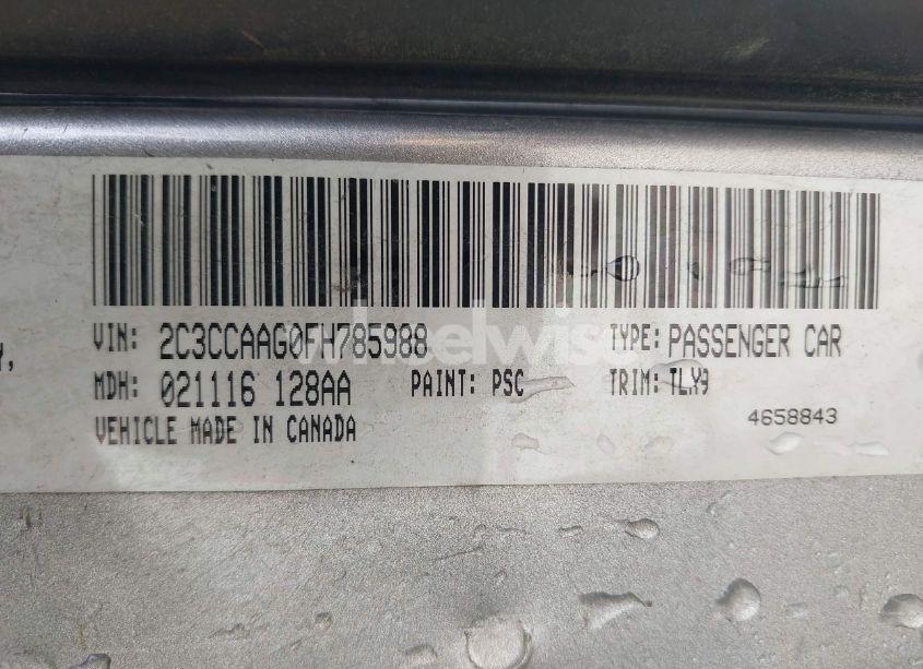 Photo 9 of 2015 Chrysler 300 LIMITED (VIN 2C3CCAAG0FH785988)