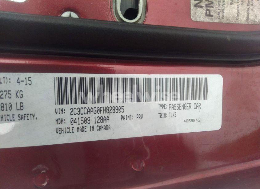 Photo 9 of 2015 Chrysler 300 LIMITED (VIN 2C3CCAAG0FH828905)