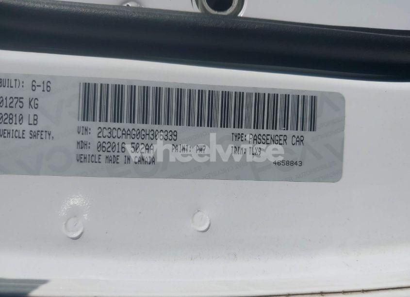 Photo 9 of 2016 Chrysler 300 LIMITED (VIN 2C3CCAAG0GH306339)