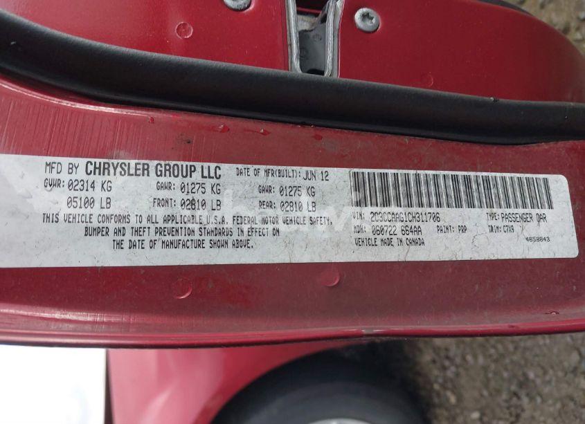 Photo 9 of 2012 Chrysler 300 (VIN 2C3CCAAG1CH311706)