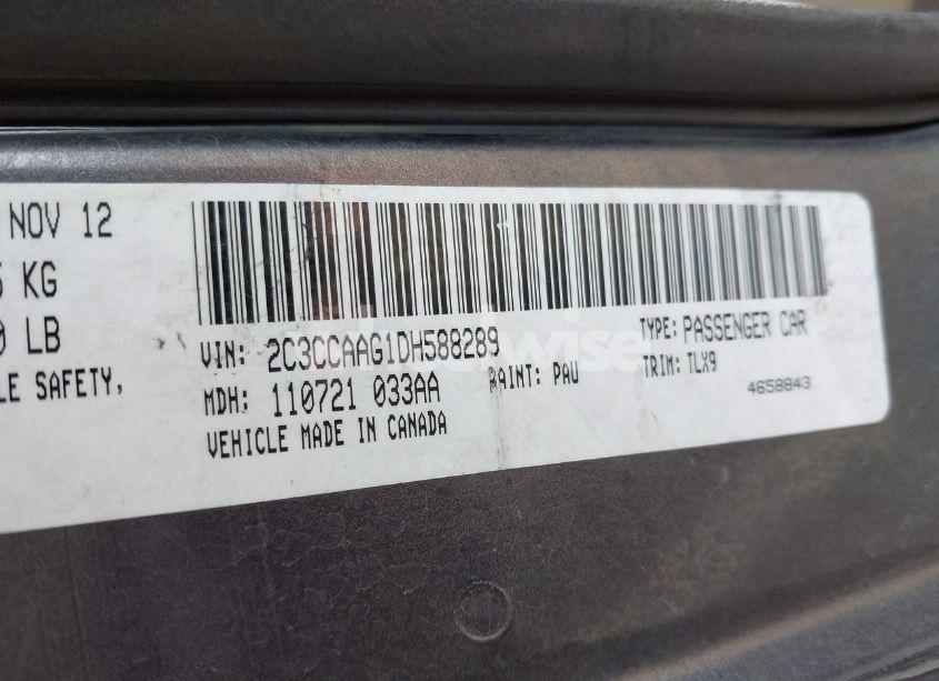 Photo 9 of 2013 Chrysler 300 MOTOWN (VIN 2C3CCAAG1DH588289)