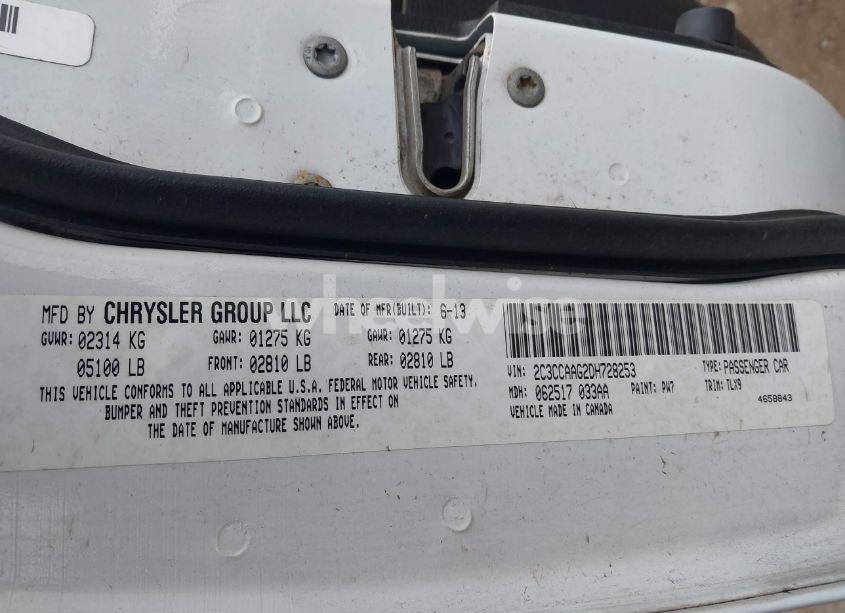 Photo 9 of 2013 Chrysler 300 MOTOWN (VIN 2C3CCAAG2DH728253)