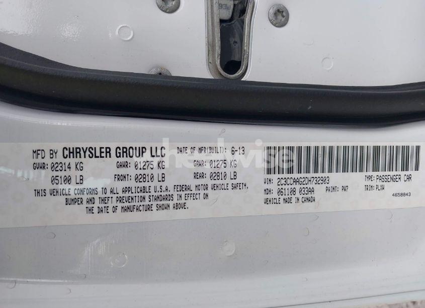 Photo 9 of 2013 Chrysler 300 MOTOWN (VIN 2C3CCAAG2DH732903)