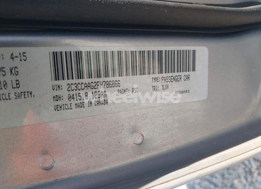 Photo 9 of 2015 Chrysler 300 LIMITED (VIN 2C3CCAAG2FH786866)