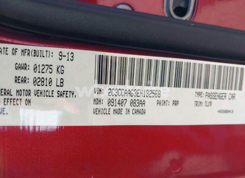 Photo 9 of 2014 Chrysler 300 (VIN 2C3CCAAG3EH132568)