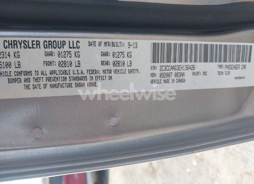 Photo 9 of 2014 Chrysler 300 (VIN 2C3CCAAG3EH136426)