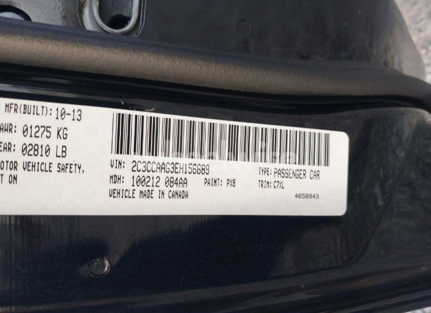 Photo 9 of 2014 Chrysler 300 (VIN 2C3CCAAG3EH156689)