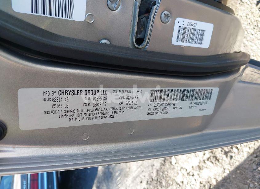 Photo 9 of 2014 Chrysler 300 (VIN 2C3CCAAG3EH365186)