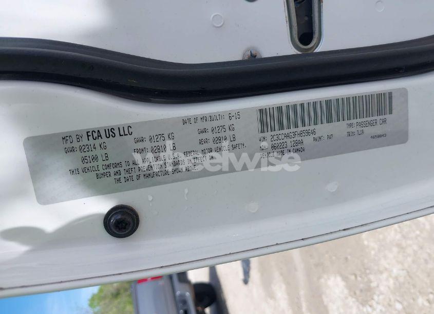 Photo 9 of 2015 Chrysler 300 LIMITED (VIN 2C3CCAAG3FH859646)