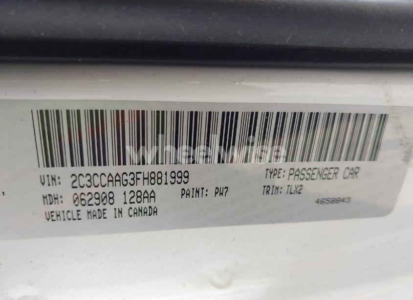 Photo 9 of 2015 Chrysler 300 LIMITED (VIN 2C3CCAAG3FH881999)