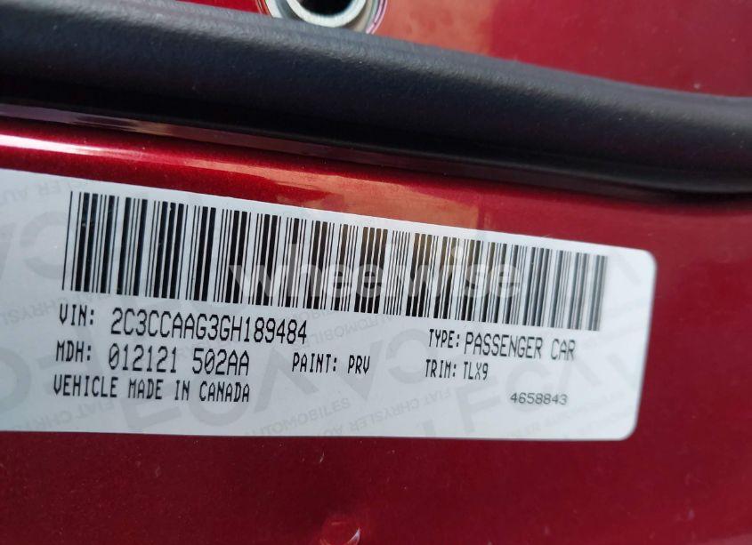 Photo 9 of 2016 Chrysler 300 LIMITED (VIN 2C3CCAAG3GH189484)