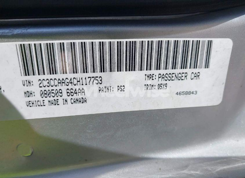 Photo 9 of 2012 Chrysler 300 (VIN 2C3CCAAG4CH117753)