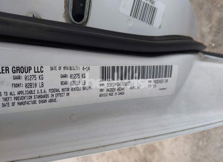 Photo 9 of 2014 Chrysler 300 (VIN 2C3CCAAG4EH288571)