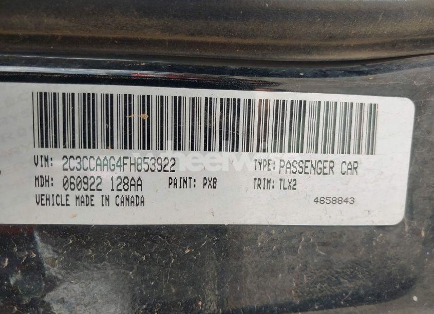 Photo 9 of 2015 Chrysler 300 LIMITED (VIN 2C3CCAAG4FH853922)