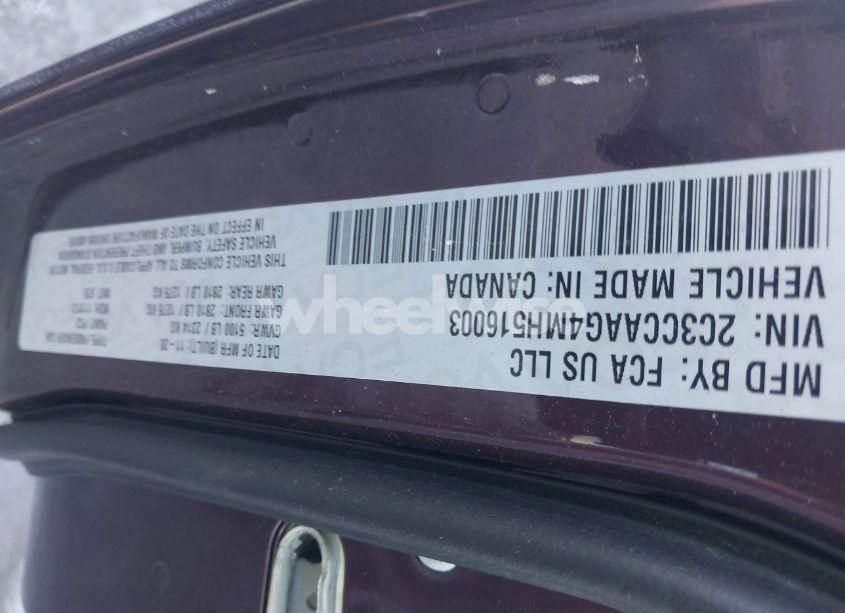 Photo 5 of 2021 Chrysler 300 TOURING (VIN 2C3CCAAG4MH516003)