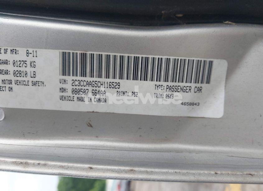 Photo 9 of 2012 Chrysler 300 (VIN 2C3CCAAG5CH116529)