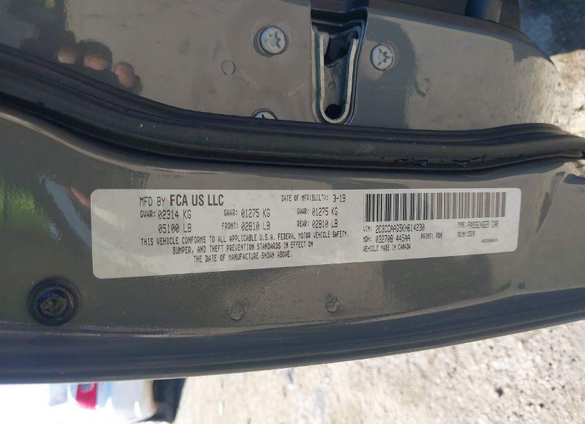 Photo 9 of 2019 Chrysler 300 TOURING (VIN 2C3CCAAG5KH614230)