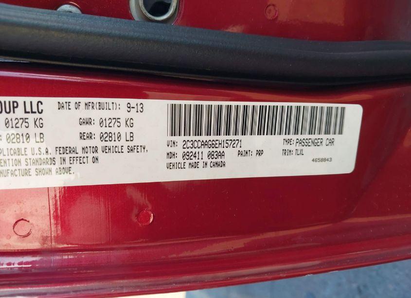 Photo 9 of 2014 Chrysler 300 (VIN 2C3CCAAG6EH157271)