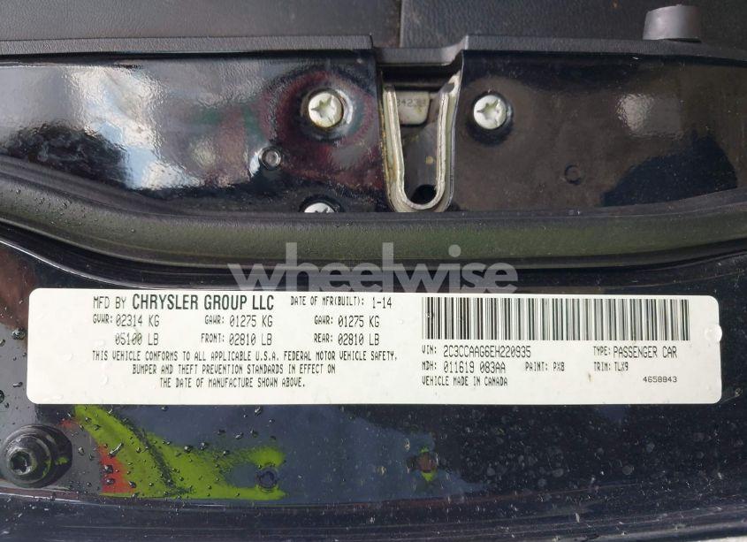 Photo 9 of 2014 Chrysler 300 (VIN 2C3CCAAG6EH220935)