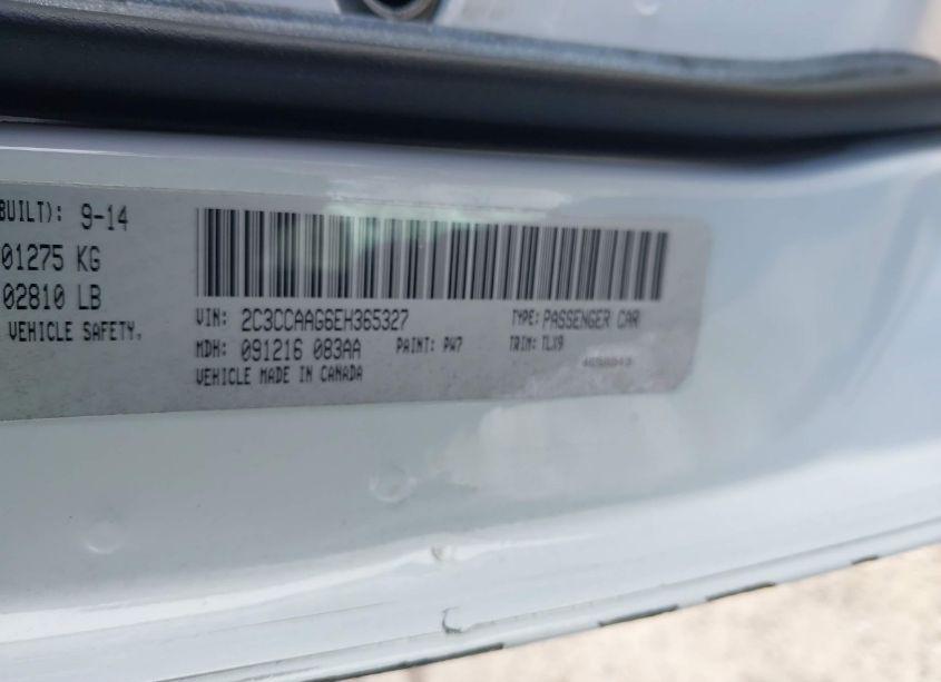 Photo 9 of 2014 Chrysler 300 (VIN 2C3CCAAG6EH365327)