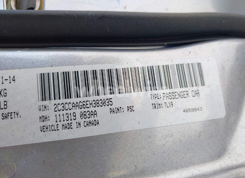 Photo 9 of 2014 Chrysler 300 (VIN 2C3CCAAG6EH383035)