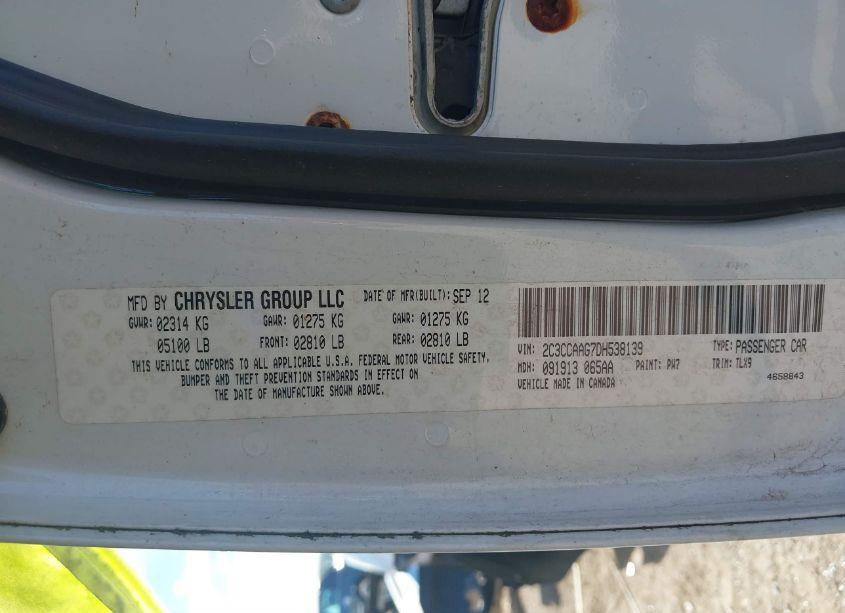 Photo 9 of 2013 Chrysler 300 MOTOWN (VIN 2C3CCAAG7DH538139)