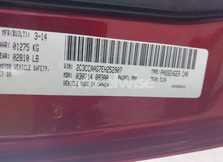 Photo 9 of 2014 Chrysler 300 (VIN 2C3CCAAG7EH252907)