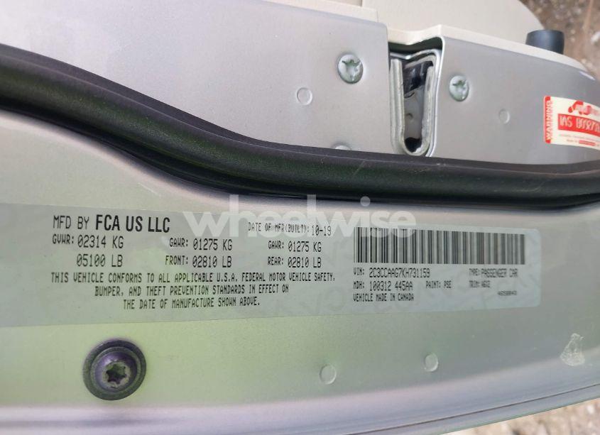 Photo 9 of 2019 Chrysler 300 TOURING (VIN 2C3CCAAG7KH731159)