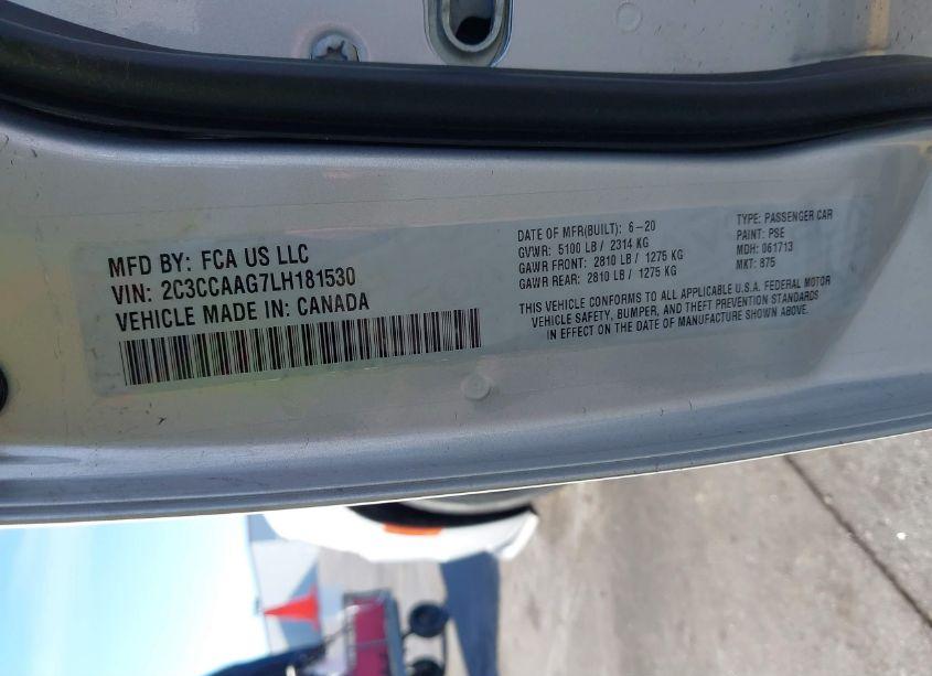 Photo 9 of 2020 Chrysler 300 TOURING (VIN 2C3CCAAG7LH181530)