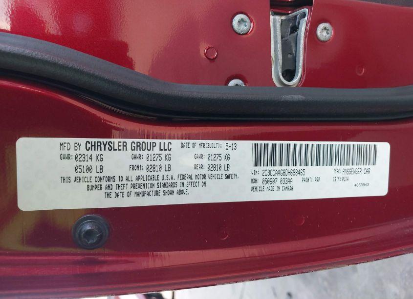 Photo 9 of 2013 Chrysler 300 MOTOWN (VIN 2C3CCAAG8DH698465)