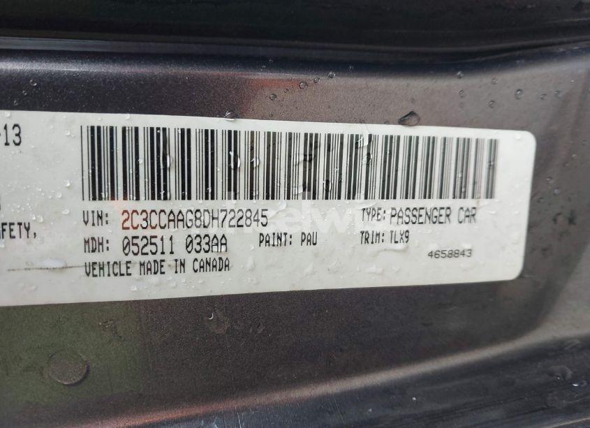 Photo 9 of 2013 Chrysler 300 MOTOWN (VIN 2C3CCAAG8DH722845)