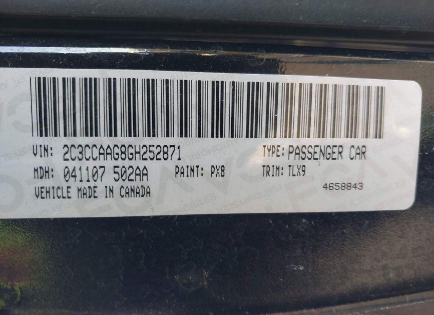 Photo 9 of 2016 Chrysler 300 LIMITED (VIN 2C3CCAAG8GH252871)