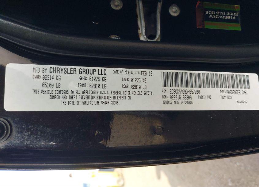 Photo 9 of 2013 Chrysler 300 MOTOWN (VIN 2C3CCAAG9DH657200)